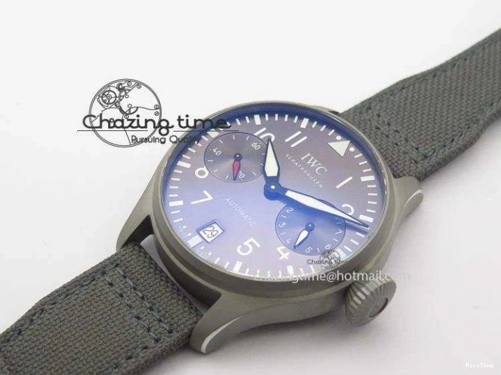 MIROTIME 0329 SunProtective Big Pilot Real PR IW500910 “Patrouille Suisse” ZF 1:1 Best Edition On Gray Nylon Strap 7278